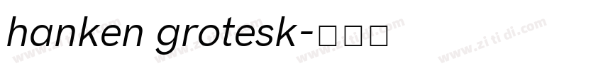hanken grotesk字体转换